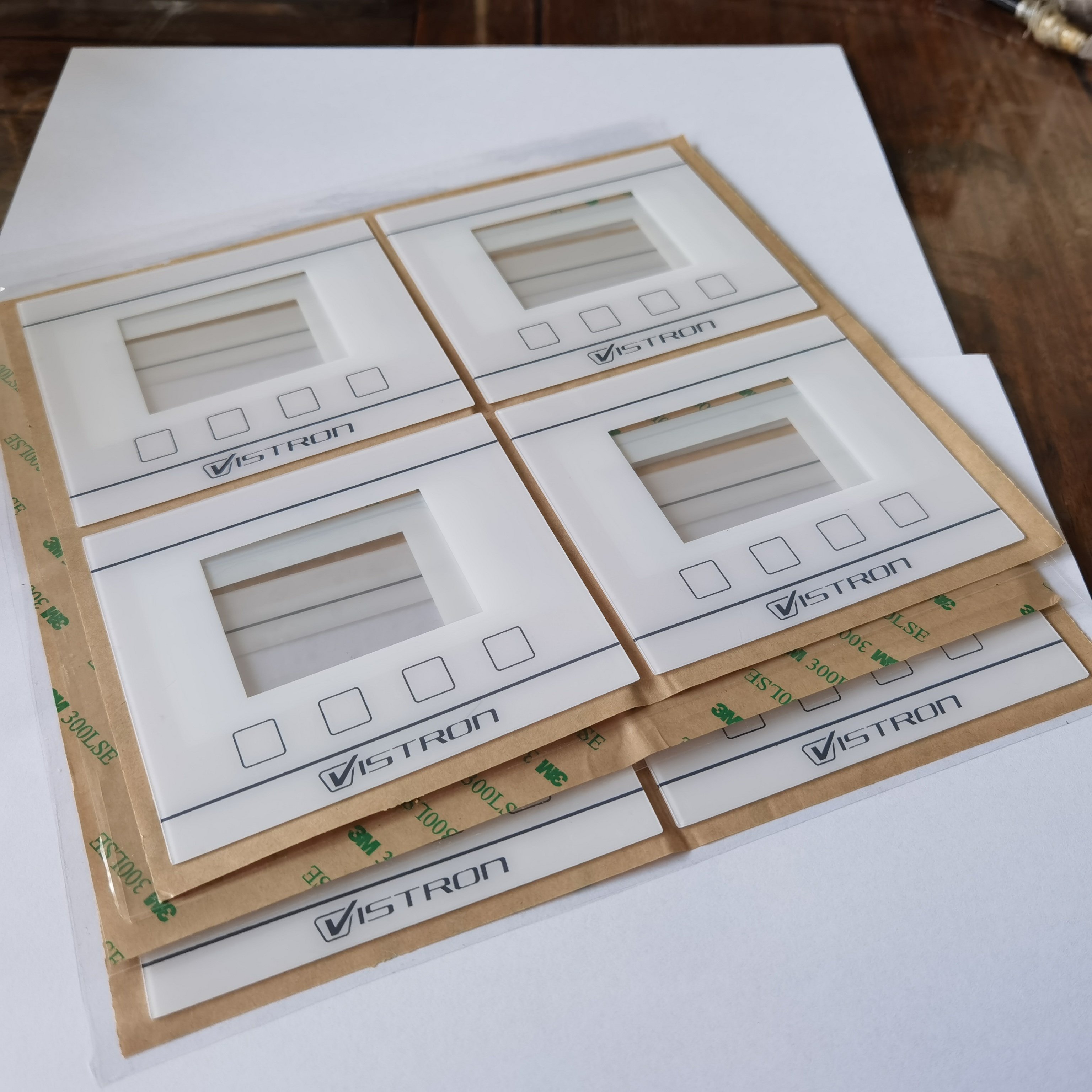 Custom Reverse Printing Display Screen Membrane Keyboard Panel and Pet Control Panel or PC Graphics Overlay