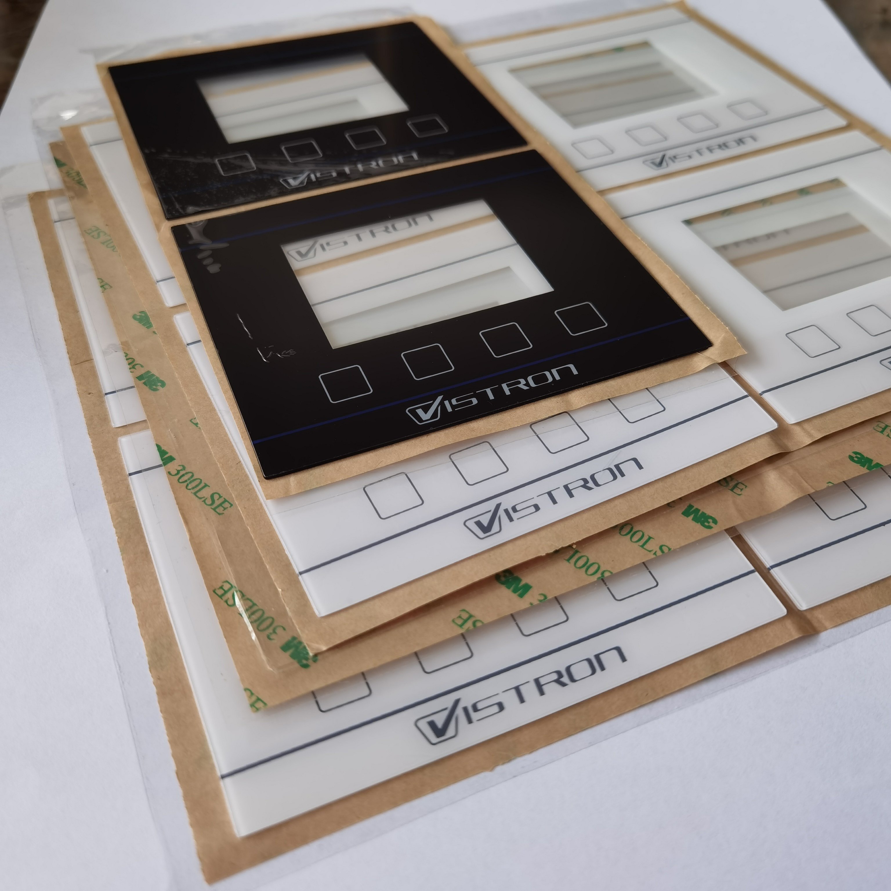 Custom Reverse Printing Display Screen Membrane Keyboard Panel and Pet Control Panel or PC Graphics Overlay