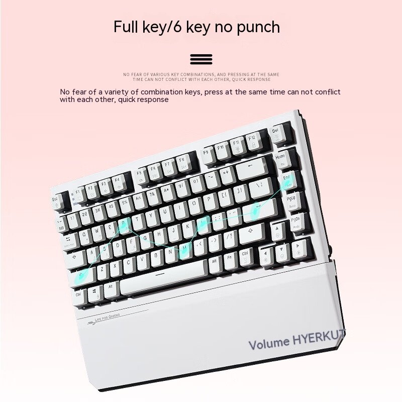 82 key keyboard multimedia game officergb backlit PBT gaming wired/wireless usb 2.4g mechanical keyboard