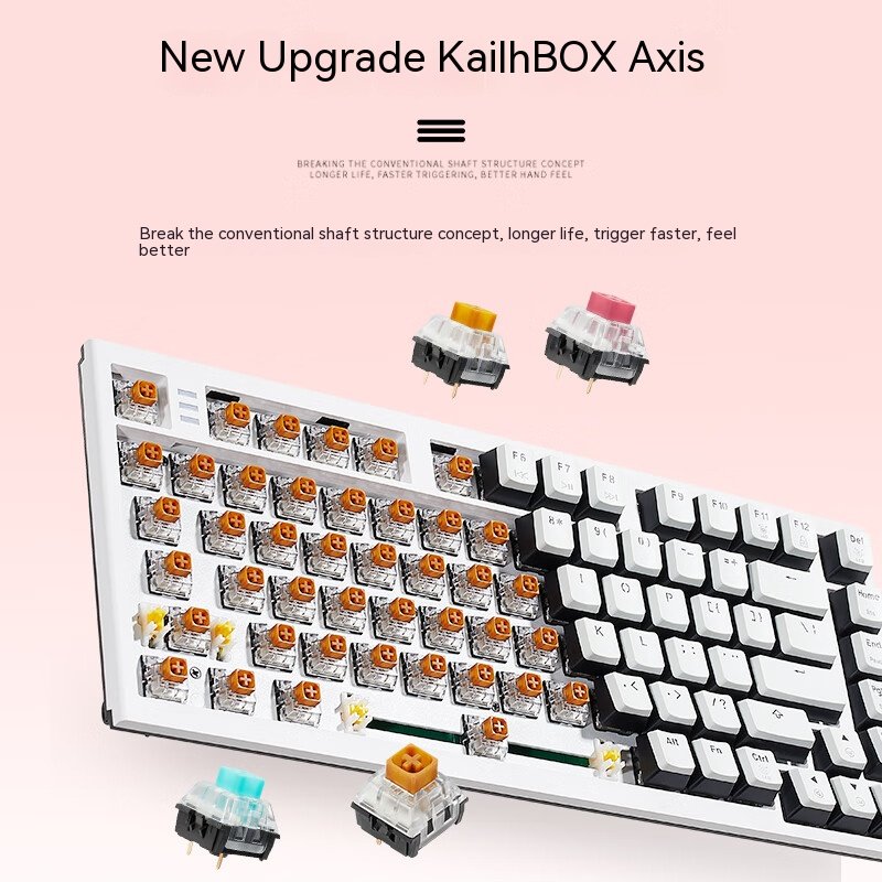 82 key keyboard multimedia game officergb backlit PBT gaming wired/wireless usb 2.4g mechanical keyboard