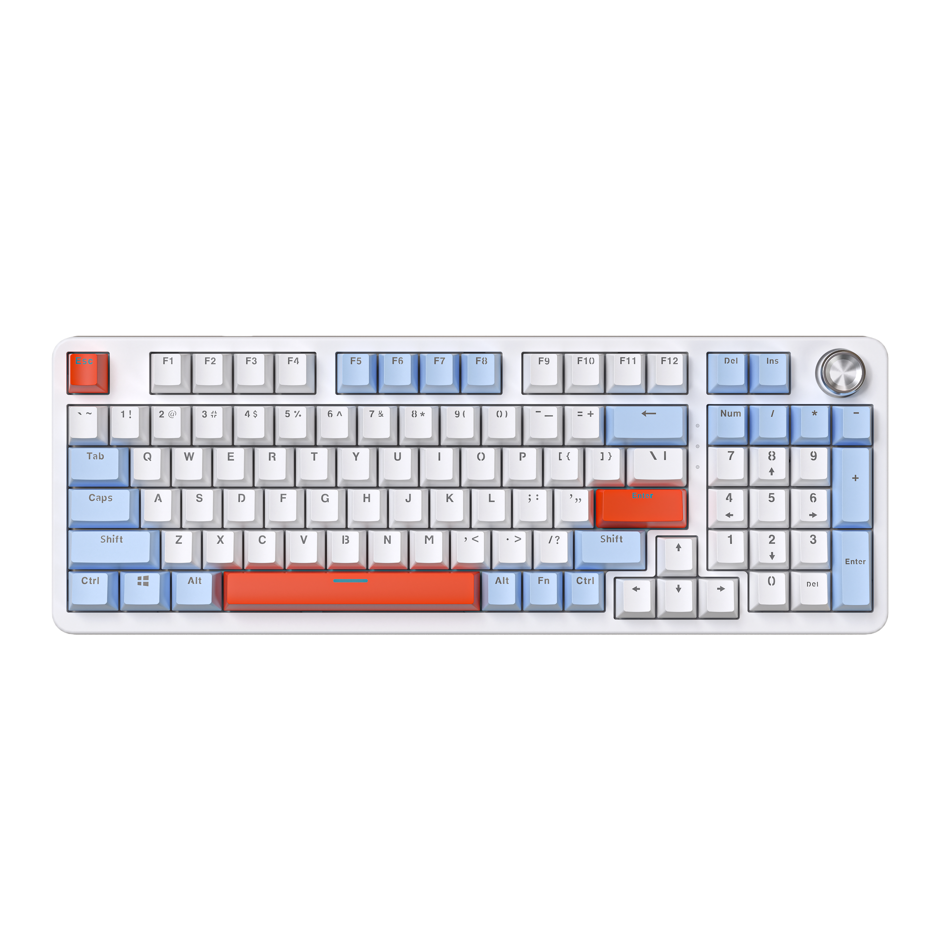 Custom 98 keys Gasket Gaming Mechanical Keyboard hotswappable Wired RGB red Blue switch for pc gaming laptop
