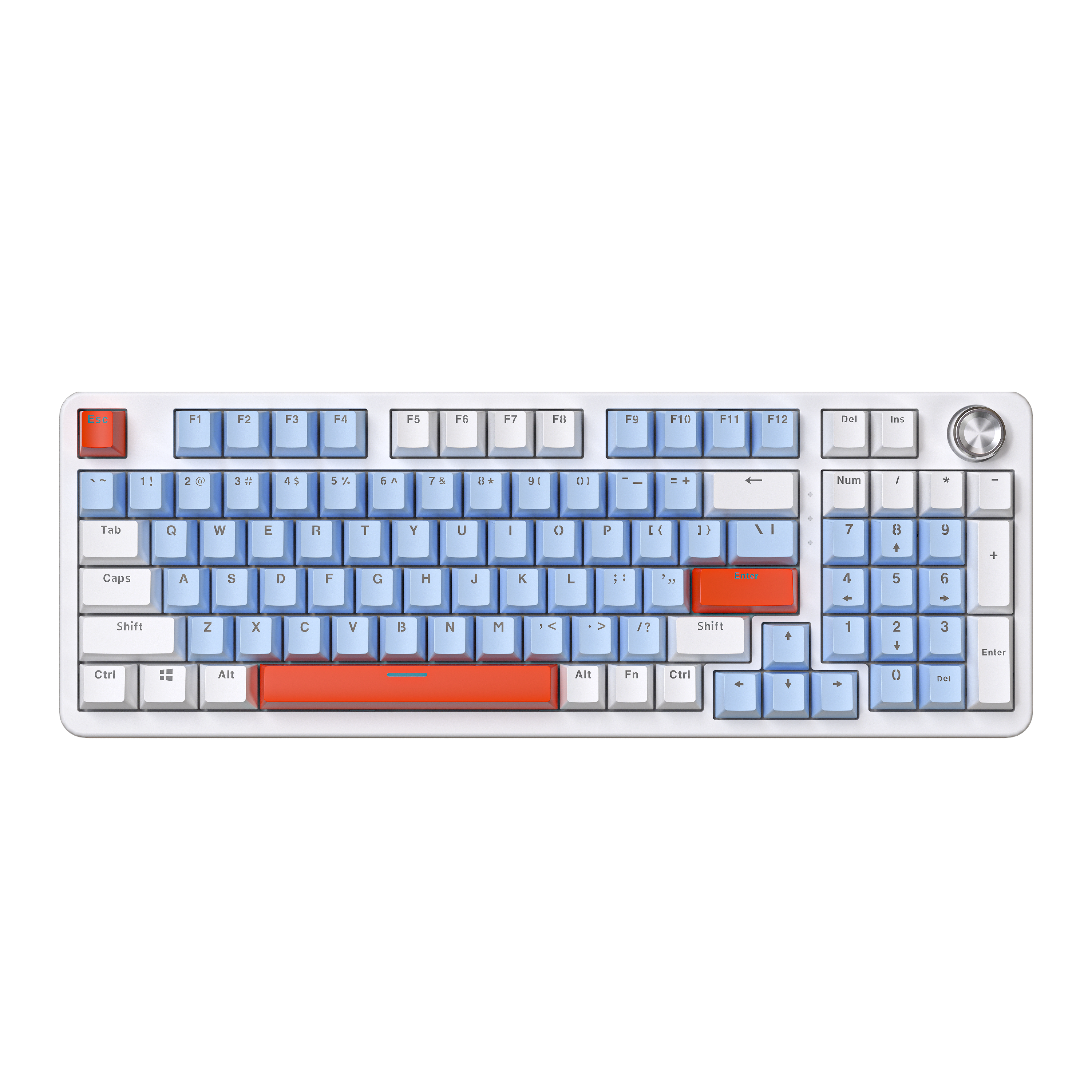 Custom 98 keys Gasket Gaming Mechanical Keyboard hotswappable Wired RGB red Blue switch for pc gaming laptop
