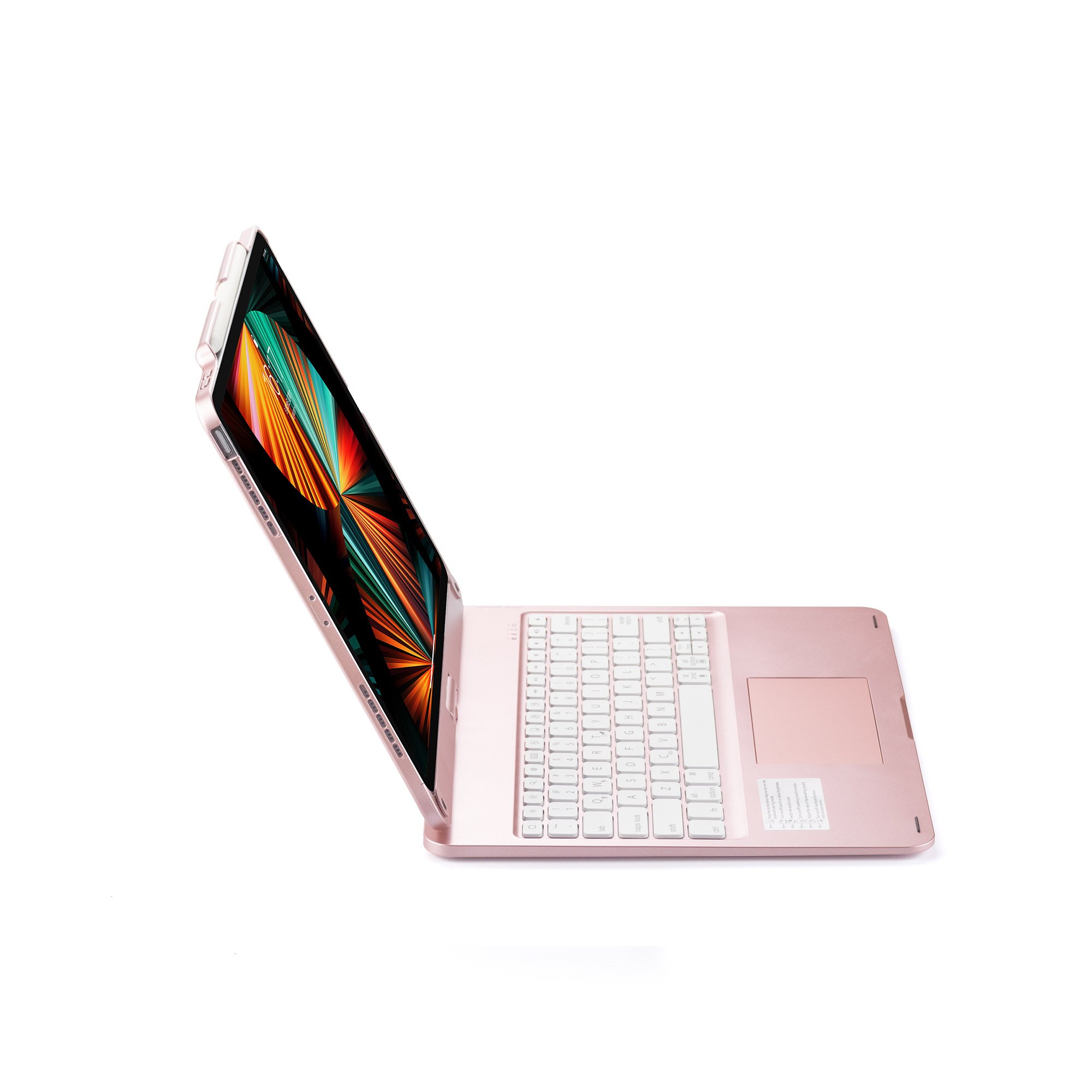 Backlight Keyboard Case with Multi-touch Trackpad and 360 Swivel Screen for iPad Pro 12.9" 3-6 GEN Type C Trackpad Keyboard