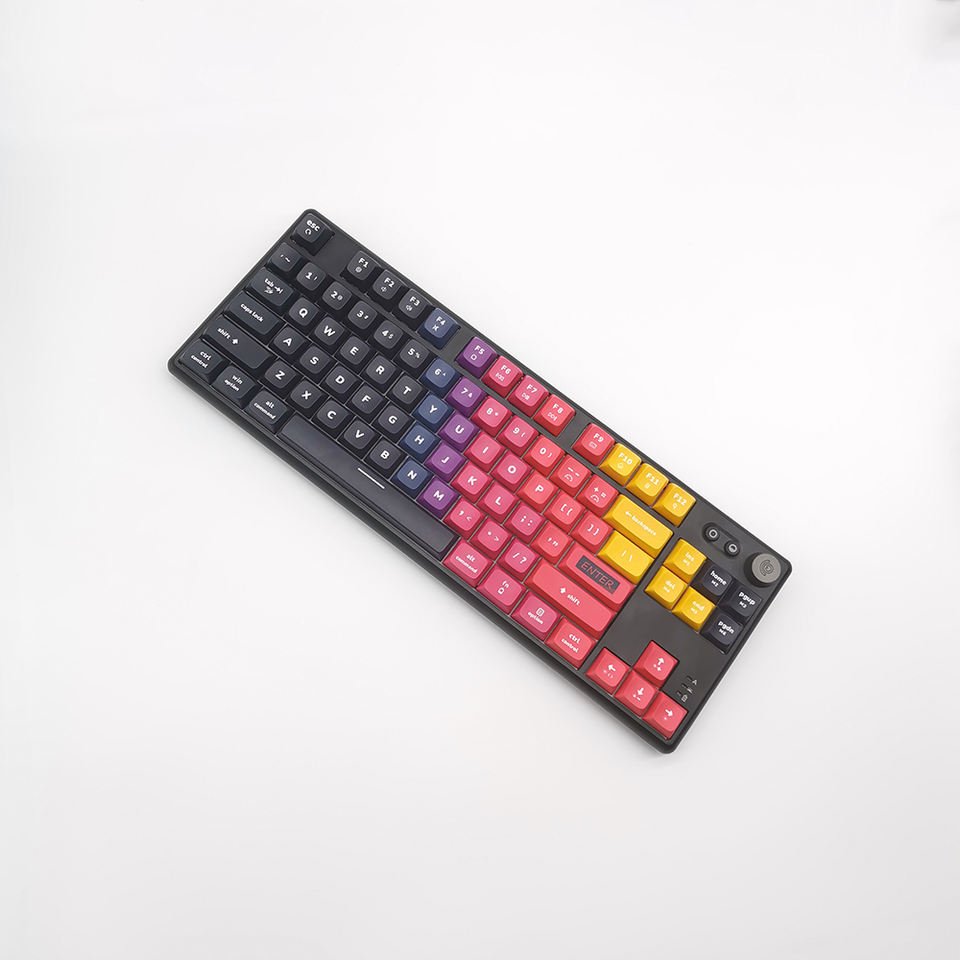 Miller ABM084 OED ODM aluminum case hand lube prelube switch quark matte RGB wireless gaming keyboard