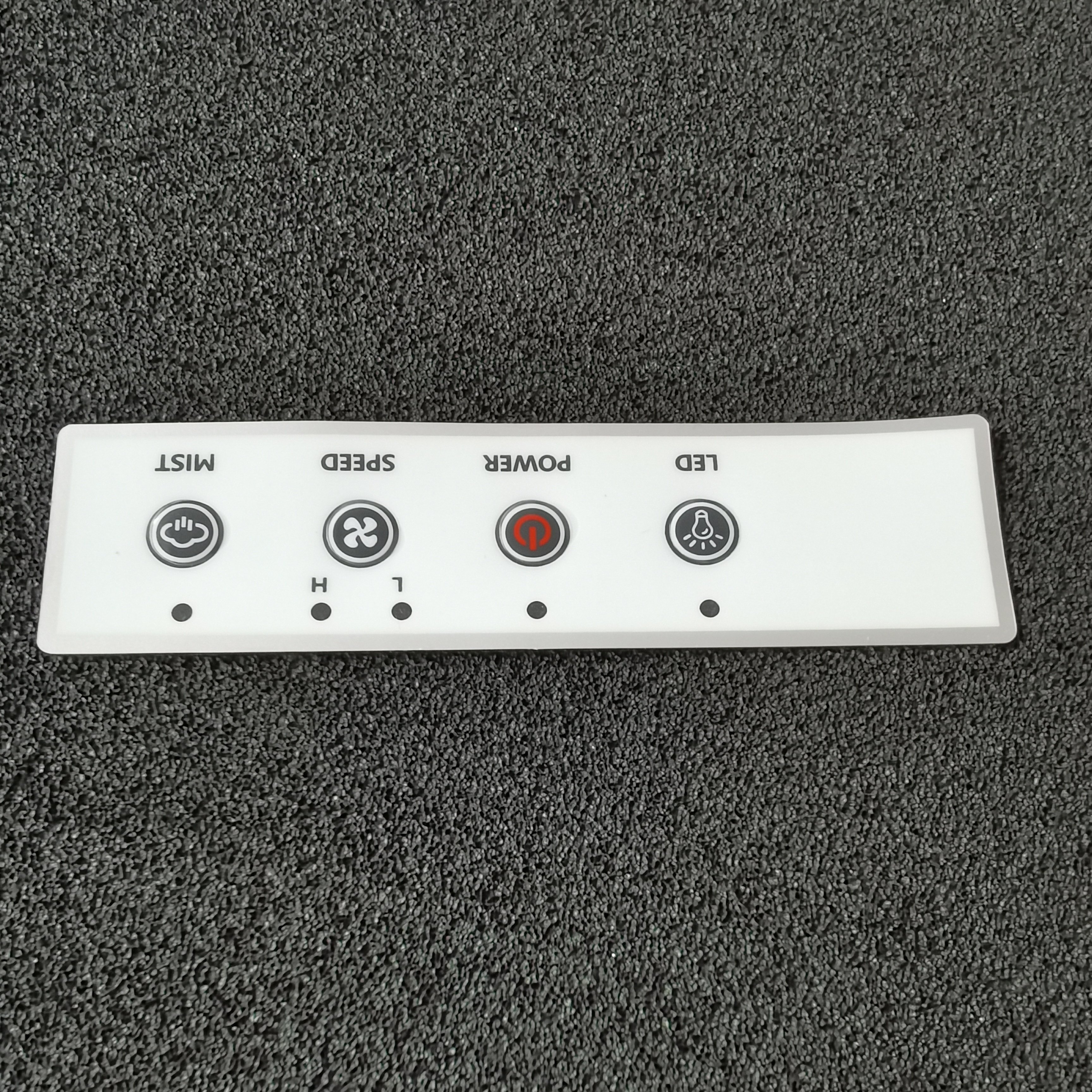 High Quality Material Polycarbonate PC Overlay Medical Devices Machine Cover Keyboard Sticker