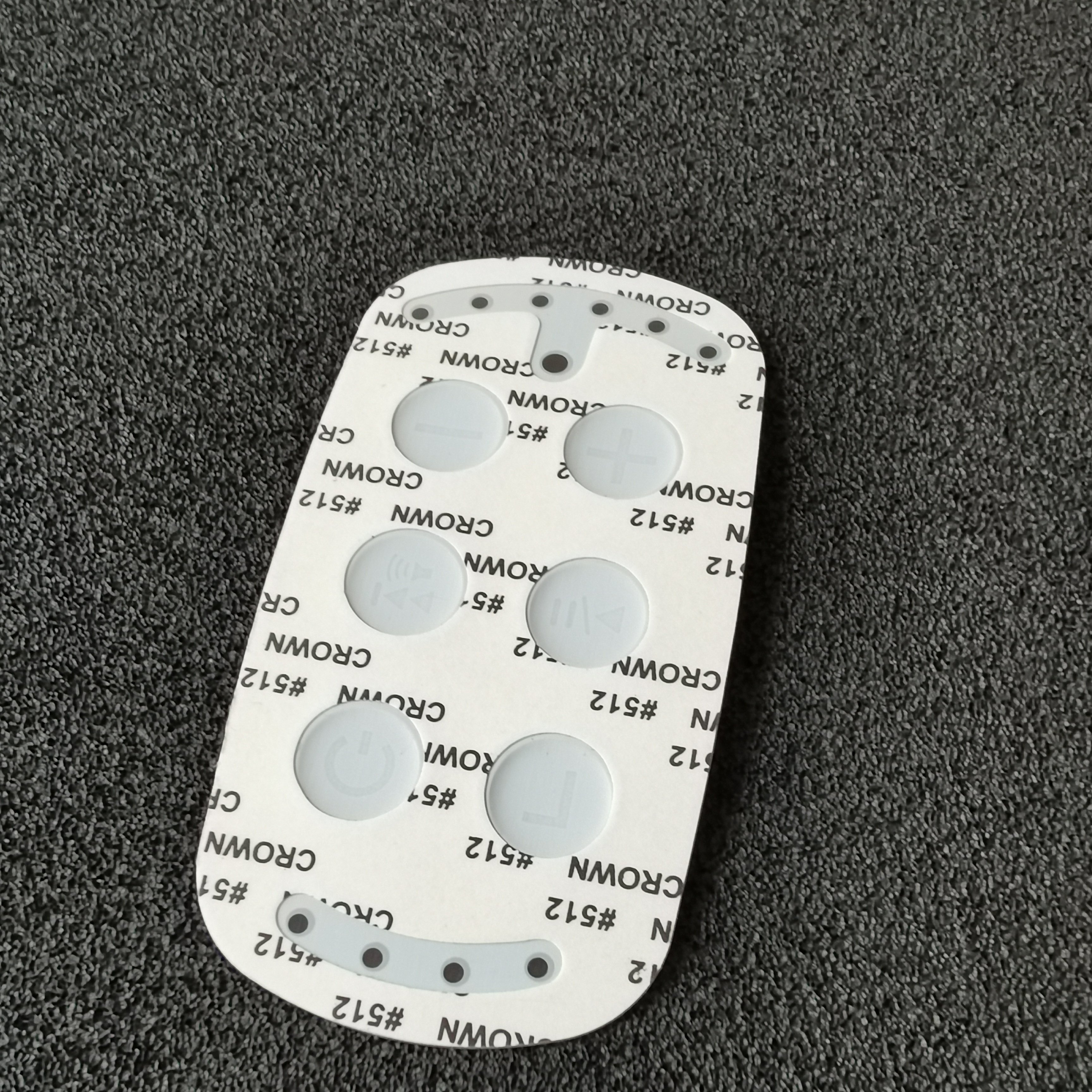 High Quality Material Polycarbonate PC Overlay Medical Devices Machine Cover Keyboard Sticker