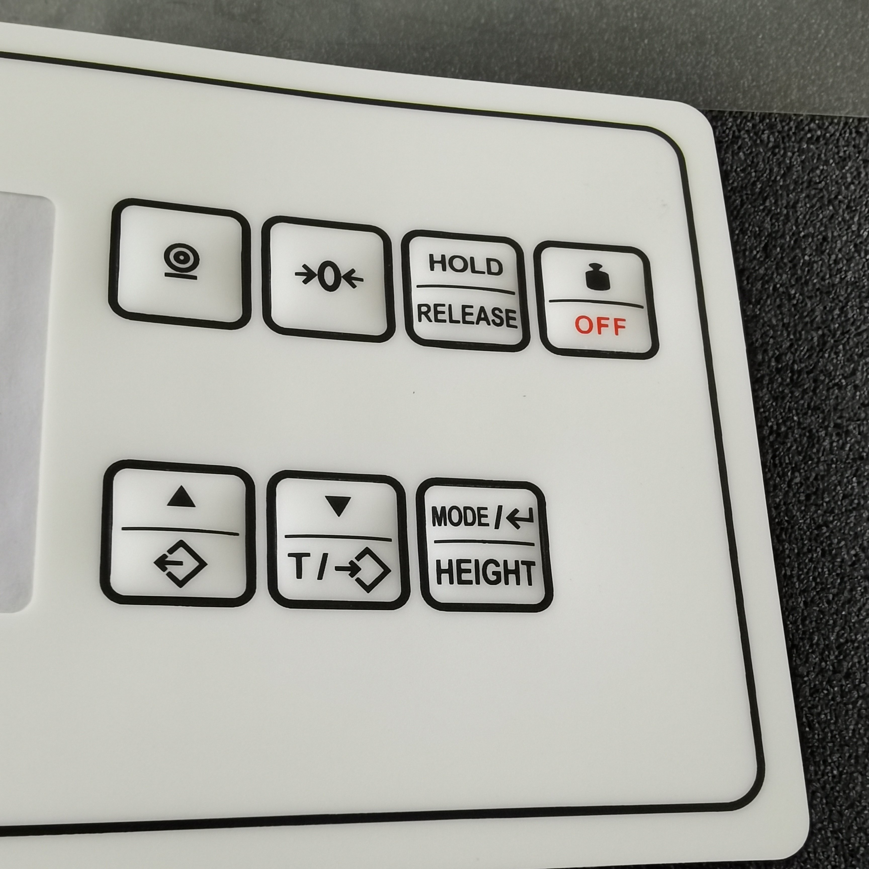 High Quality Material Polycarbonate PC Overlay Medical Devices Machine Cover Keyboard Sticker