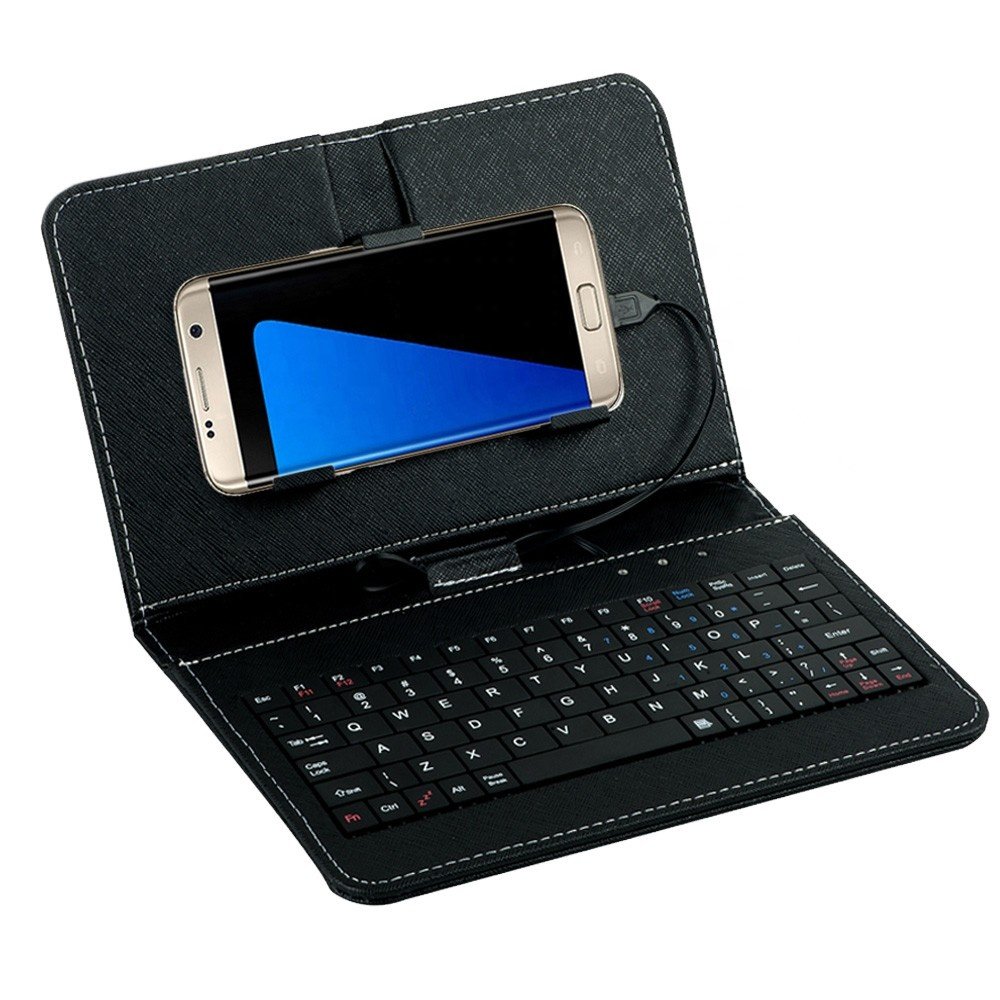 2024 Trending Product custom made Mobile Keyboard Case for Android Mobile Cell Phone Wired Keyboard Cover