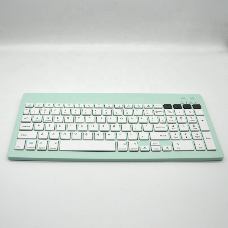 Mini portable 2.4G wireless and bluetooth keyboard with lithium battery for 2024 ipad air apple Imac Microsoft surface cellphone
