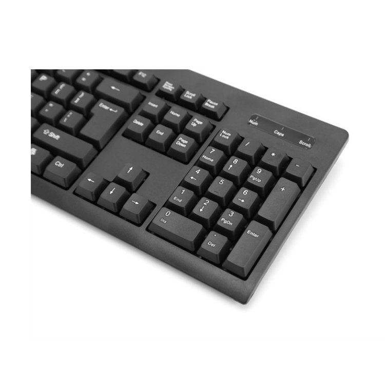 Former Cattle K86 Wholesale 2.4G Wireless Black White Office Keyboard