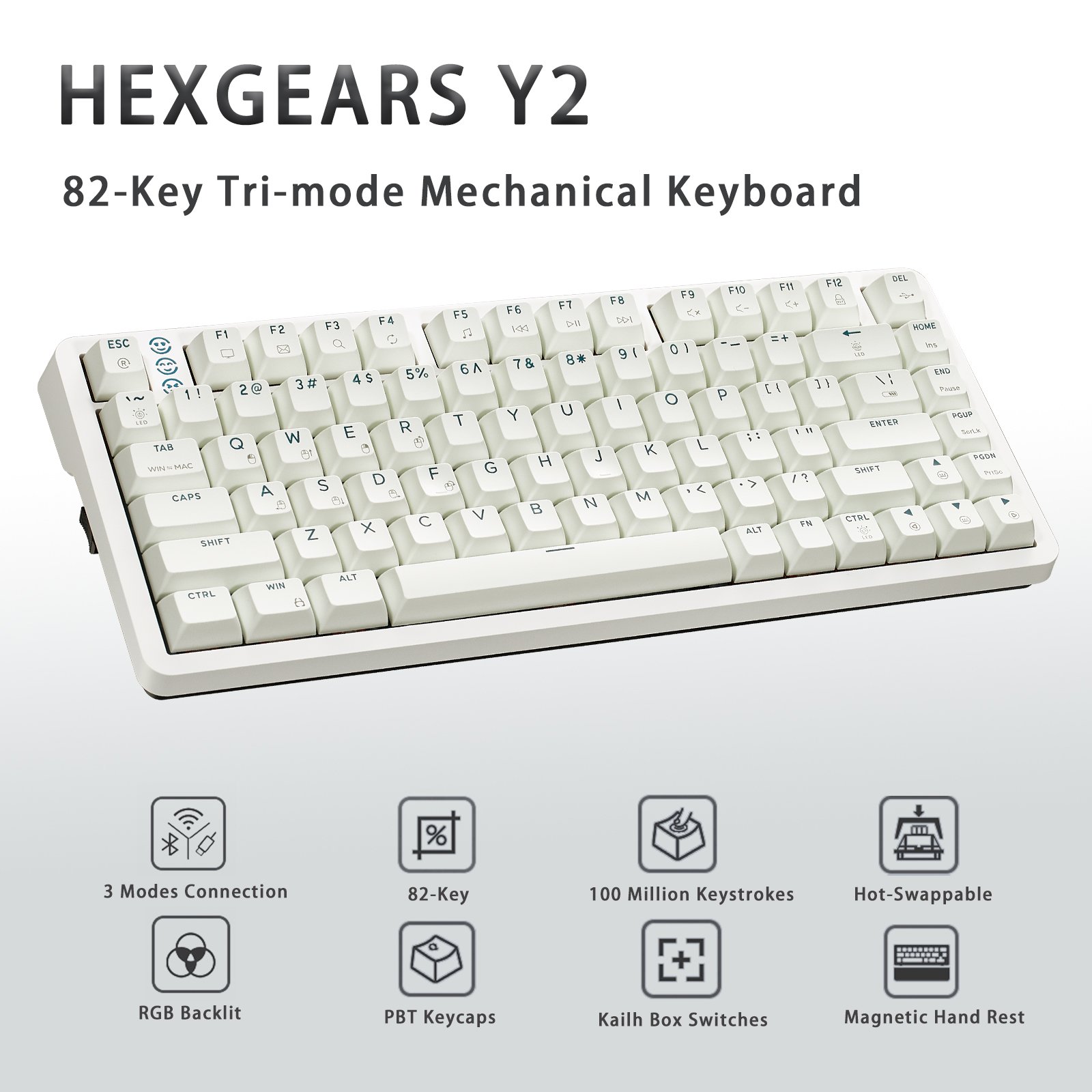 custom light 82keys hot swap RGB pcb gaming keyboard bluetooth mini backlit wireless keyboard for android phone with wire
