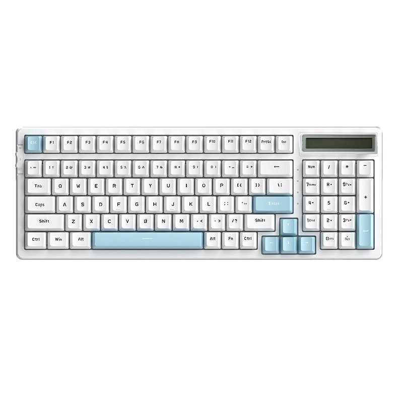 US 96 Keys Or UK 97 Keys Three Colour Assembly RGB Can Hot-Swappable Wireless Bluetooth Three Mode Mechanical Keyboard