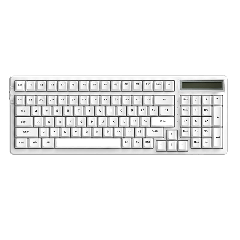 US 96 Keys Or UK 97 Keys Three Colour Assembly RGB Can Hot-Swappable Wireless Bluetooth Three Mode Mechanical Keyboard