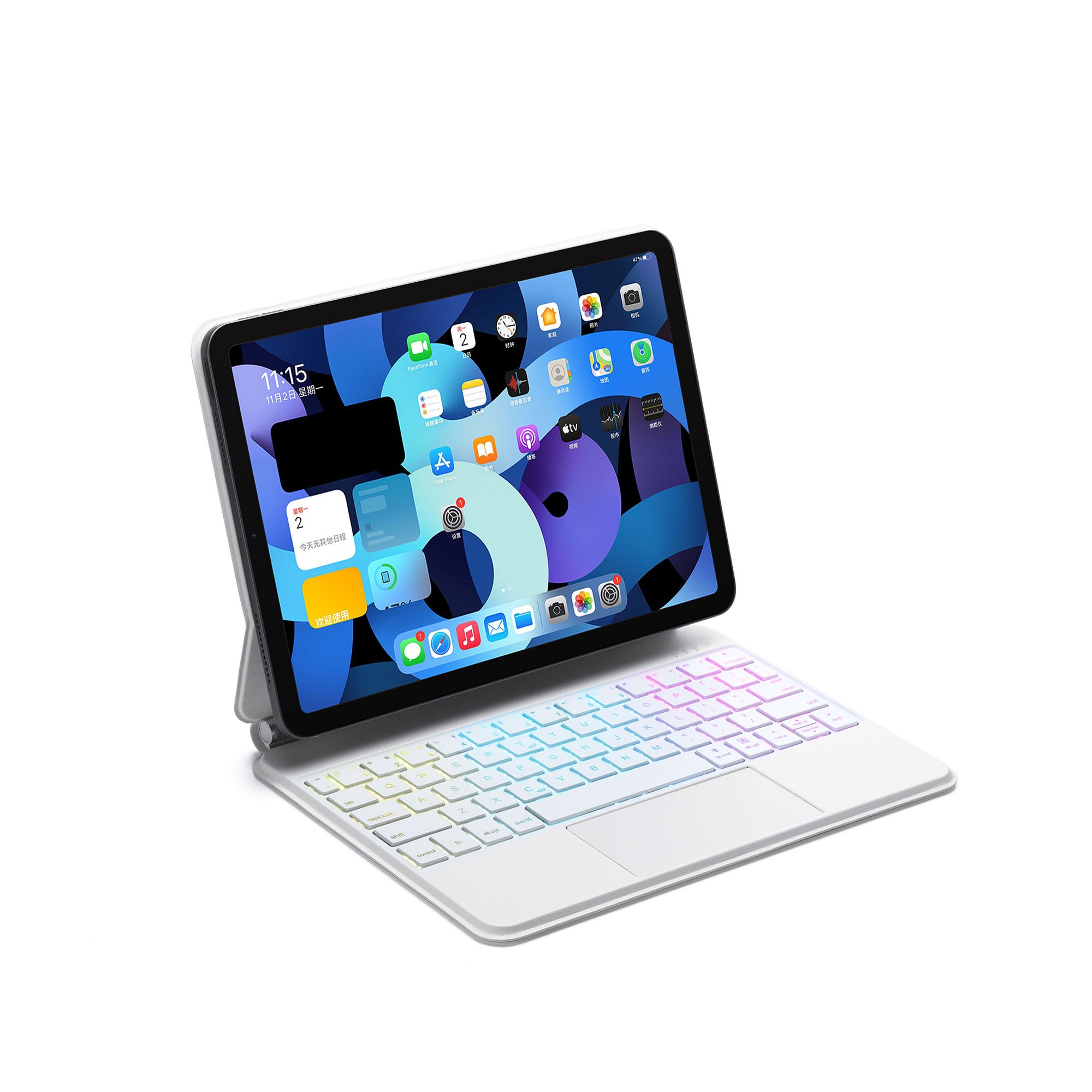 Tablet Wireless Backlight Magic Keyboard Case For Ipad Pro Air 4 5 10.9 11 12.9 Inch Slim Magnetic Cover With Touchpad Trackpad