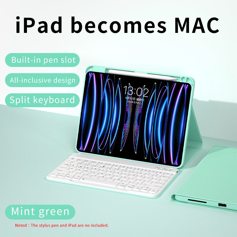 iFacemall Tablet Keyboard Case Cover for iPad Pro Air Factory Wireless Magnetic Air 4/5/6th Pro 1/2/3/4th 10.9 11inch 2022 2020