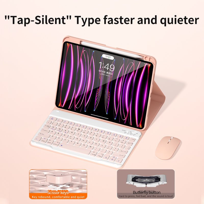 iFacemall Tablet Keyboard Case Cover for iPad Pro Air Factory Wireless Magnetic Air 4/5/6th Pro 1/2/3/4th 10.9 11inch 2022 2020