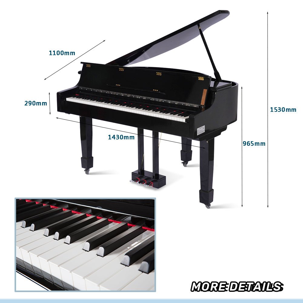 Grand Piano 88 Keys Hammer Action Keyboard Touch Sensitivity Pure Piano Tone Digital Keyboard Acoustic Piano A110