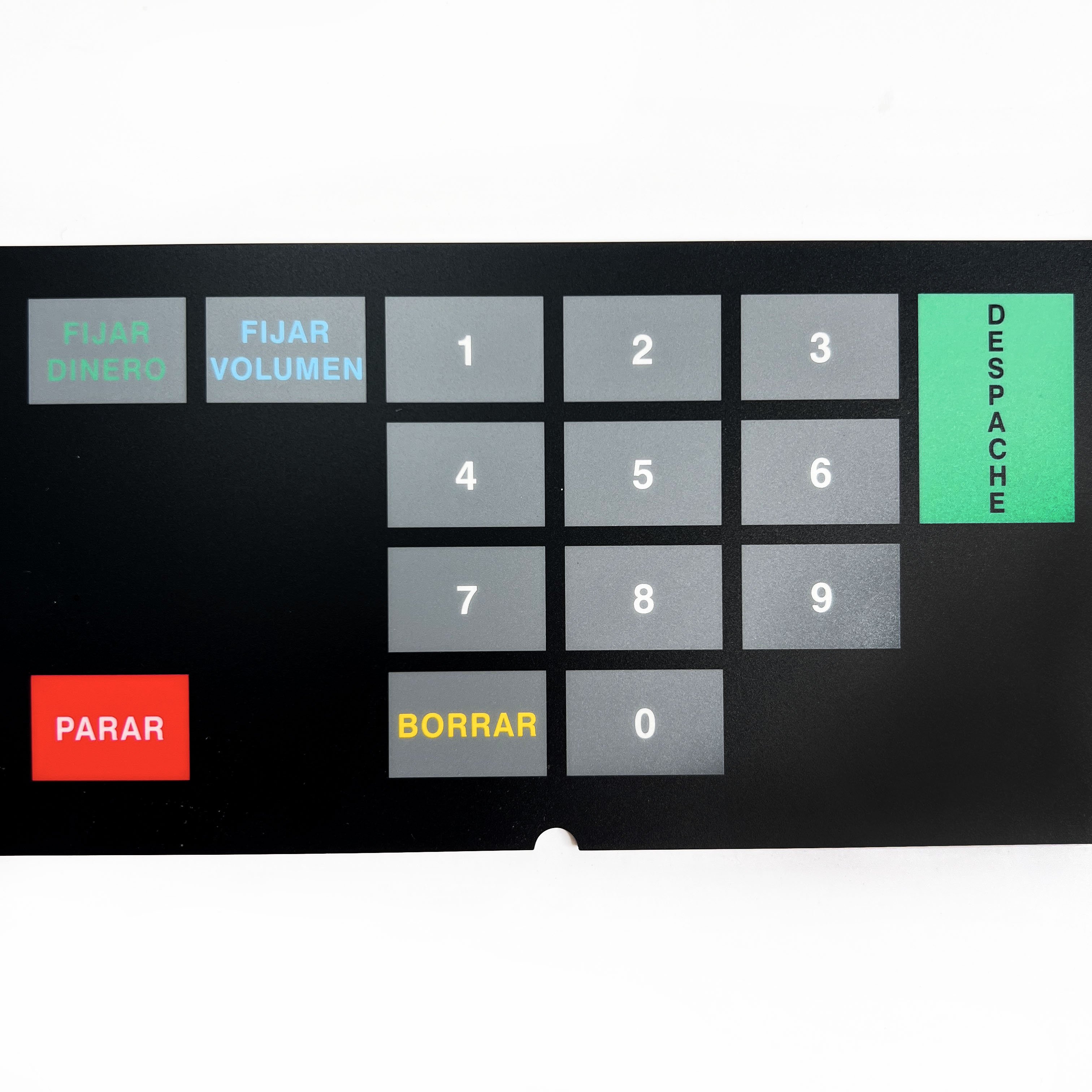 Fuel Dispenser Oil-Resistance Membrane Switch Keyboard for Fuel Dispenser