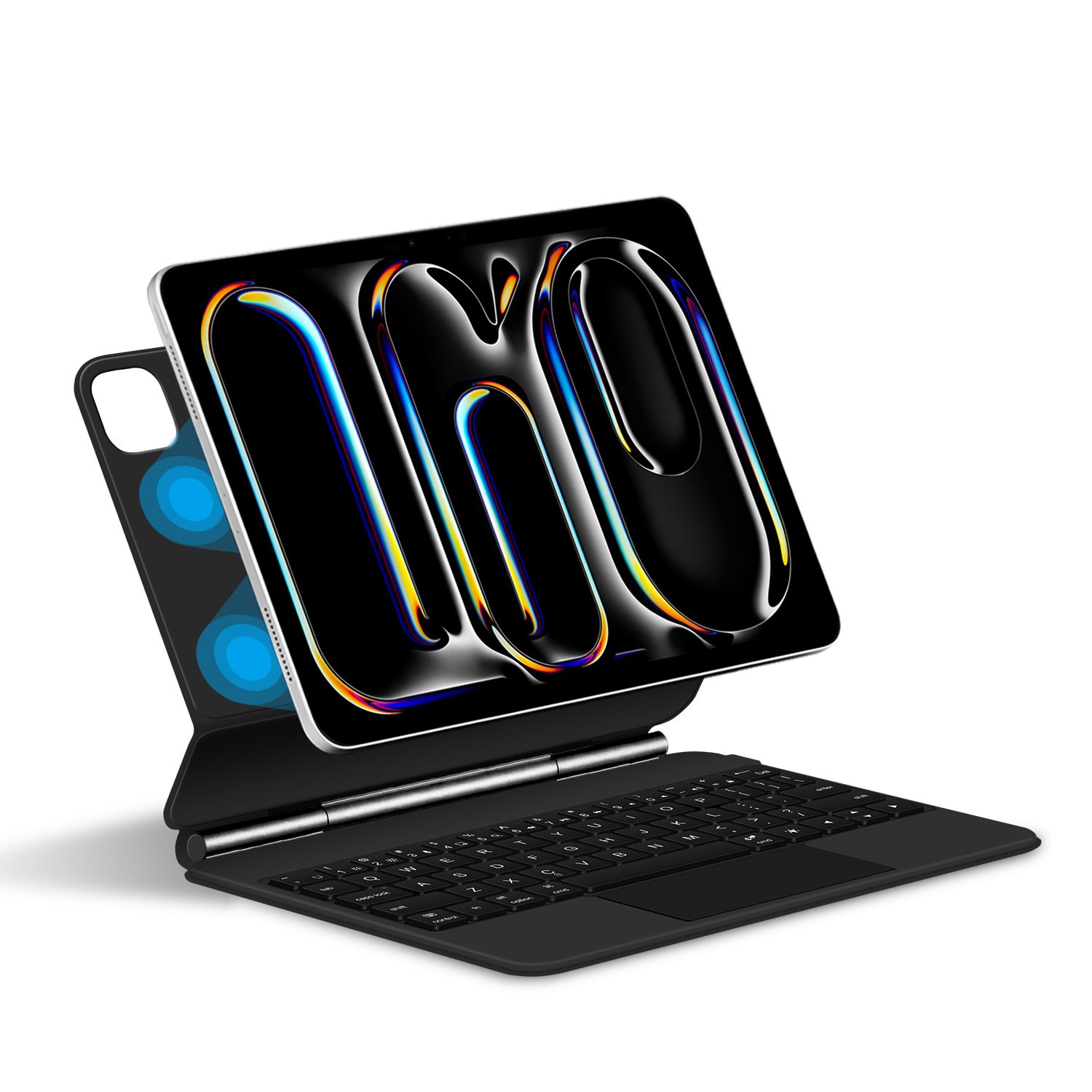 Tablet Case TPU Leather Rechargeable Pen Slot Wireless Touch Keyboard Tablet Cover tooth for iPad Pro 2024 bt BT keypad