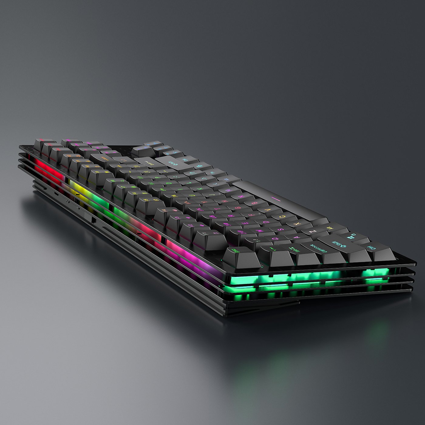 GMK87 75% Mechanical Keyboard 87 Keys Custom Gateron Switch Creamy Switch RGB Backlit PBT Keycaps Purple Pink Gaming Keyboard