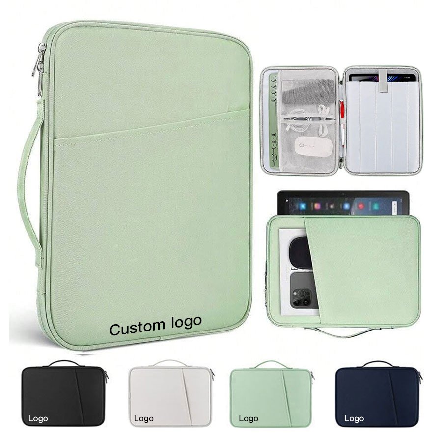 Custom logo Bags For Ipad And Notebook Tablet Cover Case Polyester Laptop tablet bag