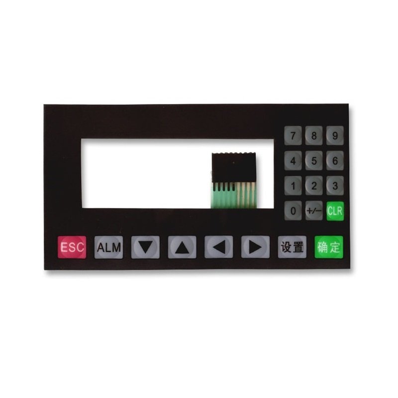 custom membrane keypad and membrane graphic overlays with emboss tactile