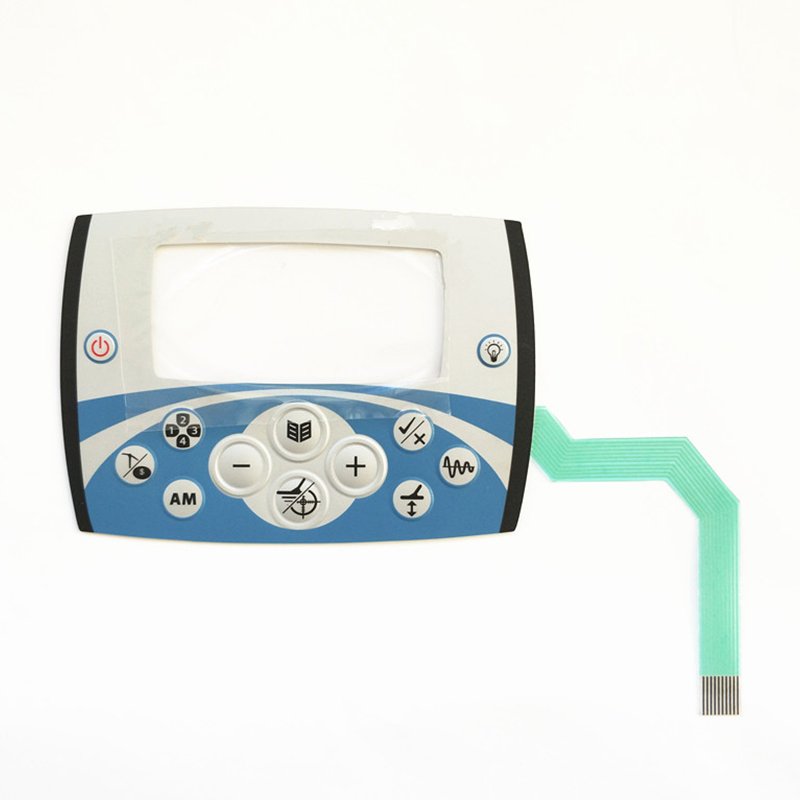 custom membrane keypad and membrane graphic overlays with emboss tactile