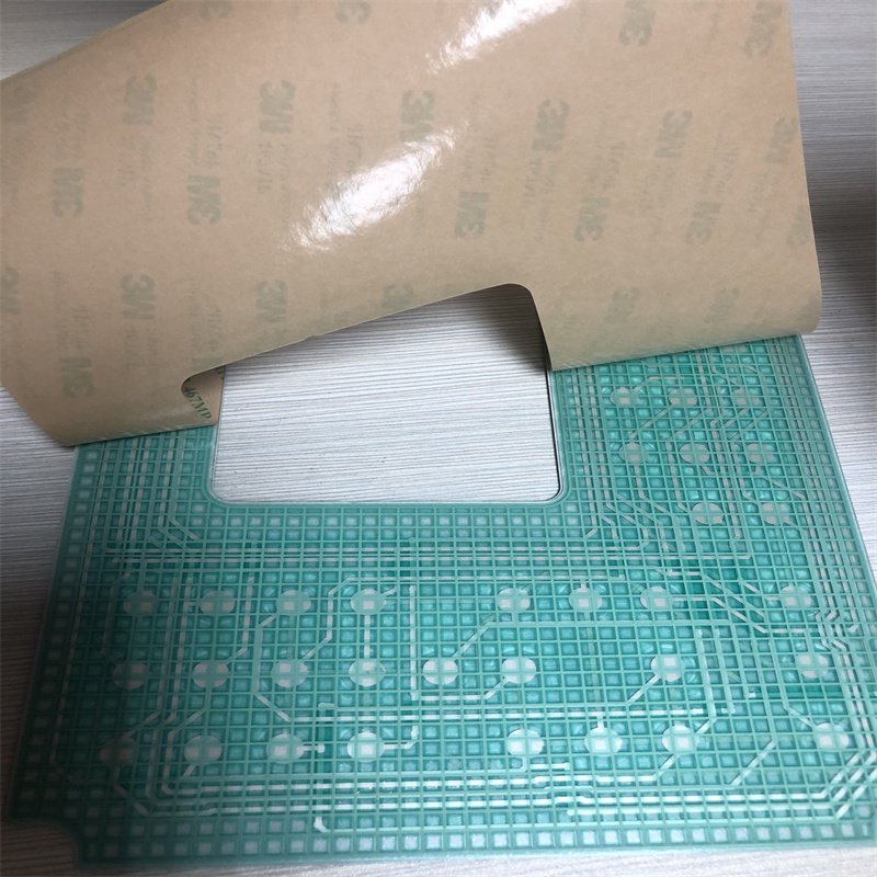 Custom manufacturer F200 material polydome membrane switch keypad with 3M467 adhesive for TexComputer