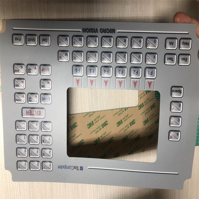 Custom manufacturer F200 material polydome membrane switch keypad with 3M467 adhesive for TexComputer