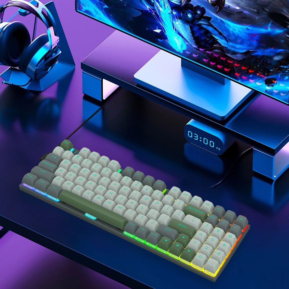 Rapid Trigger Gaming Keyboard Hall Effect Keyboard Magnetic Switch Adjustable Actuation 75% Layout TKL Mechanical Keyboard