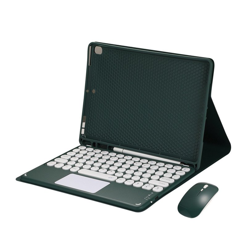 Factory Wholesale Keyboard with wireless Multi-Touch Trackpad Built-in Pencil Holder Flip Stand Keyboard Cover for iPad 10/9/8/7
