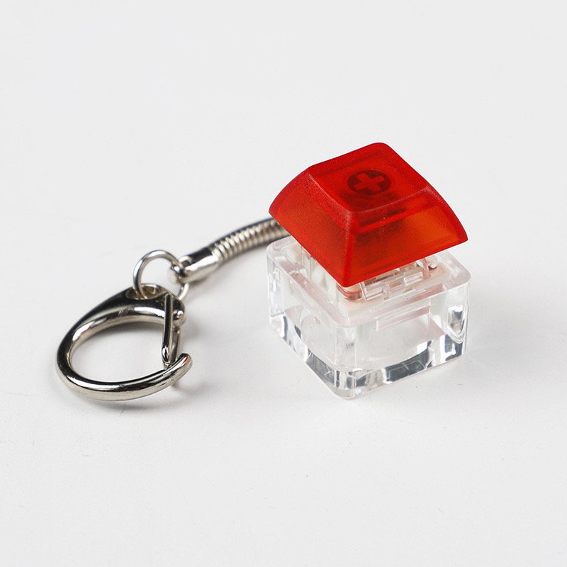 Promotional gift keychain square color XDA key cap keychain mechanical keyboard shaft tester fingertip decompression keychain