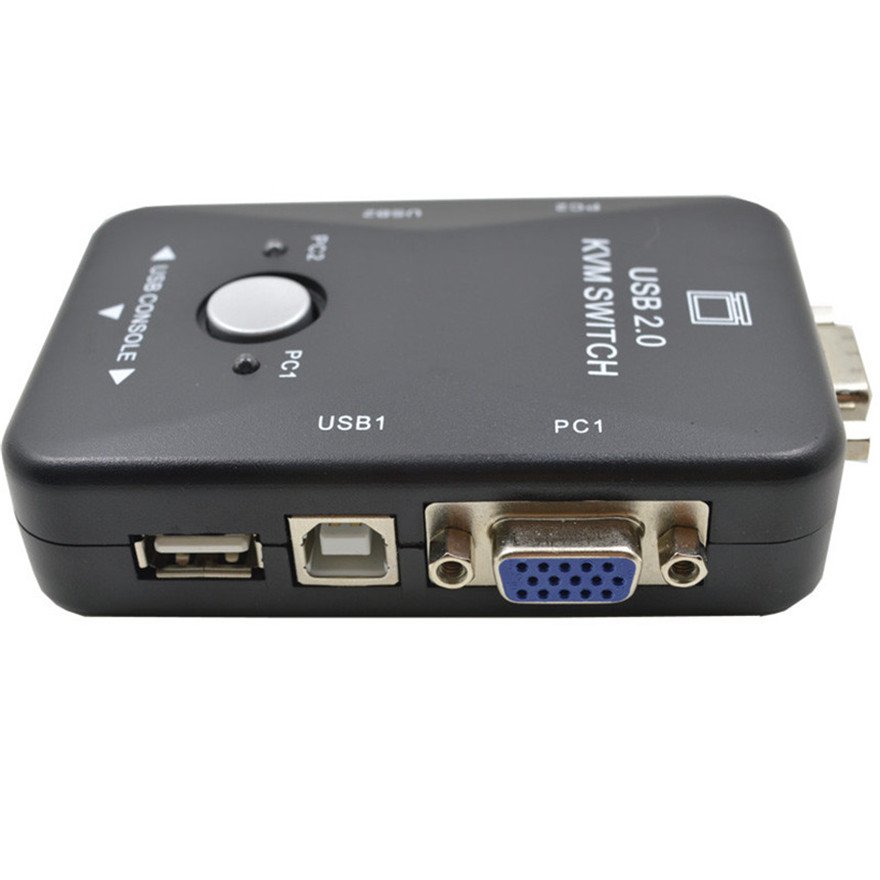 Hot Sale 2 4 Port VGA USB KVM Switch Splitter Auto Controller Keyboard Mouse Printer Up to 1920*1440