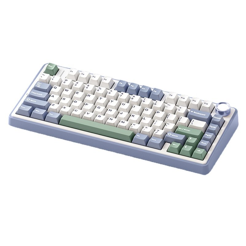 AULA F75 OEM Logo wired usb RGB LED light pc computer custom 2.4G wireless gaming mechanical switch 75% keyboard