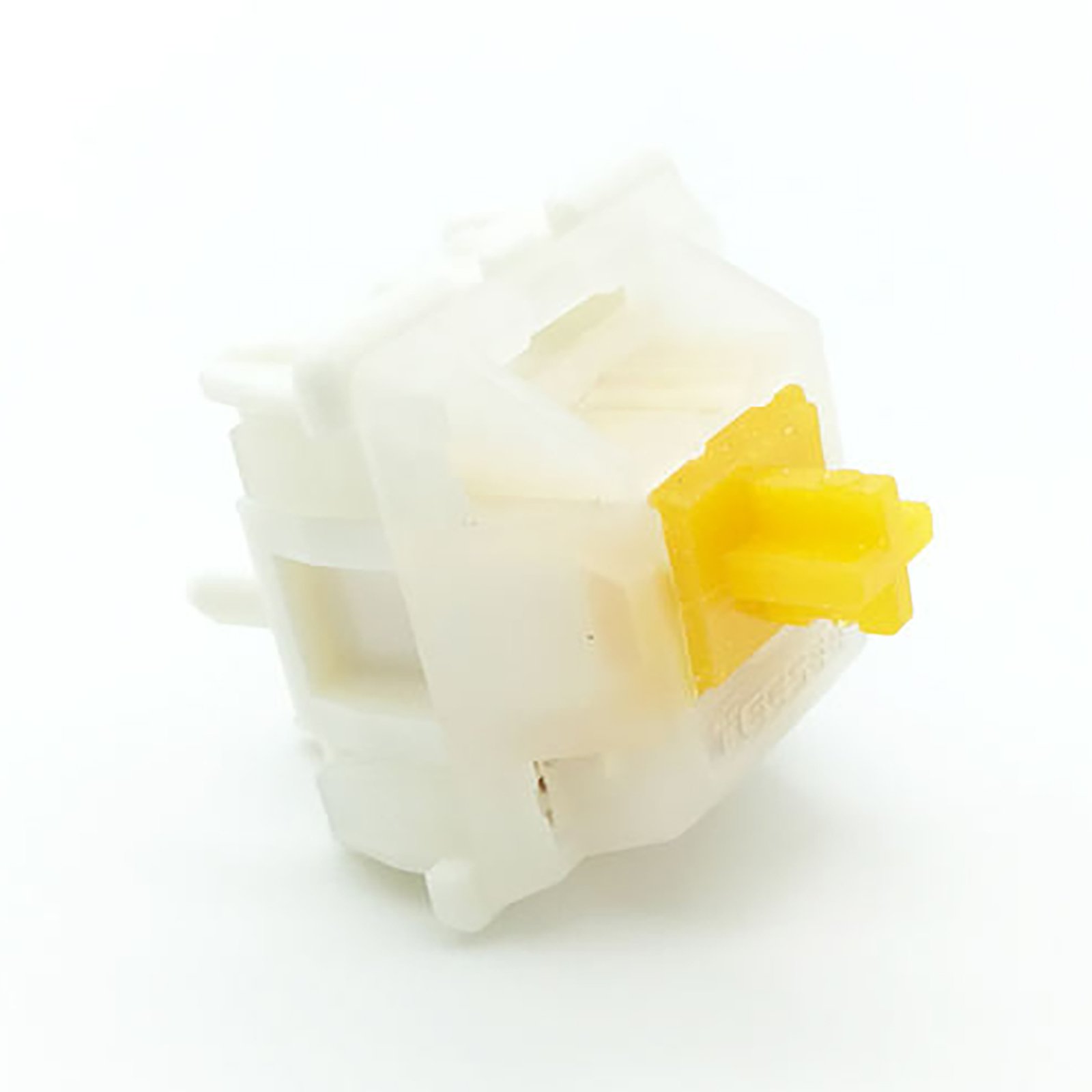 Tecsee Factory Uhmwpe Top Nylon Bottom Housing Uhmwpe Tactile Stem Doule Gold Spring 63.5g Mechanical Keyboard Ice Milk Switches