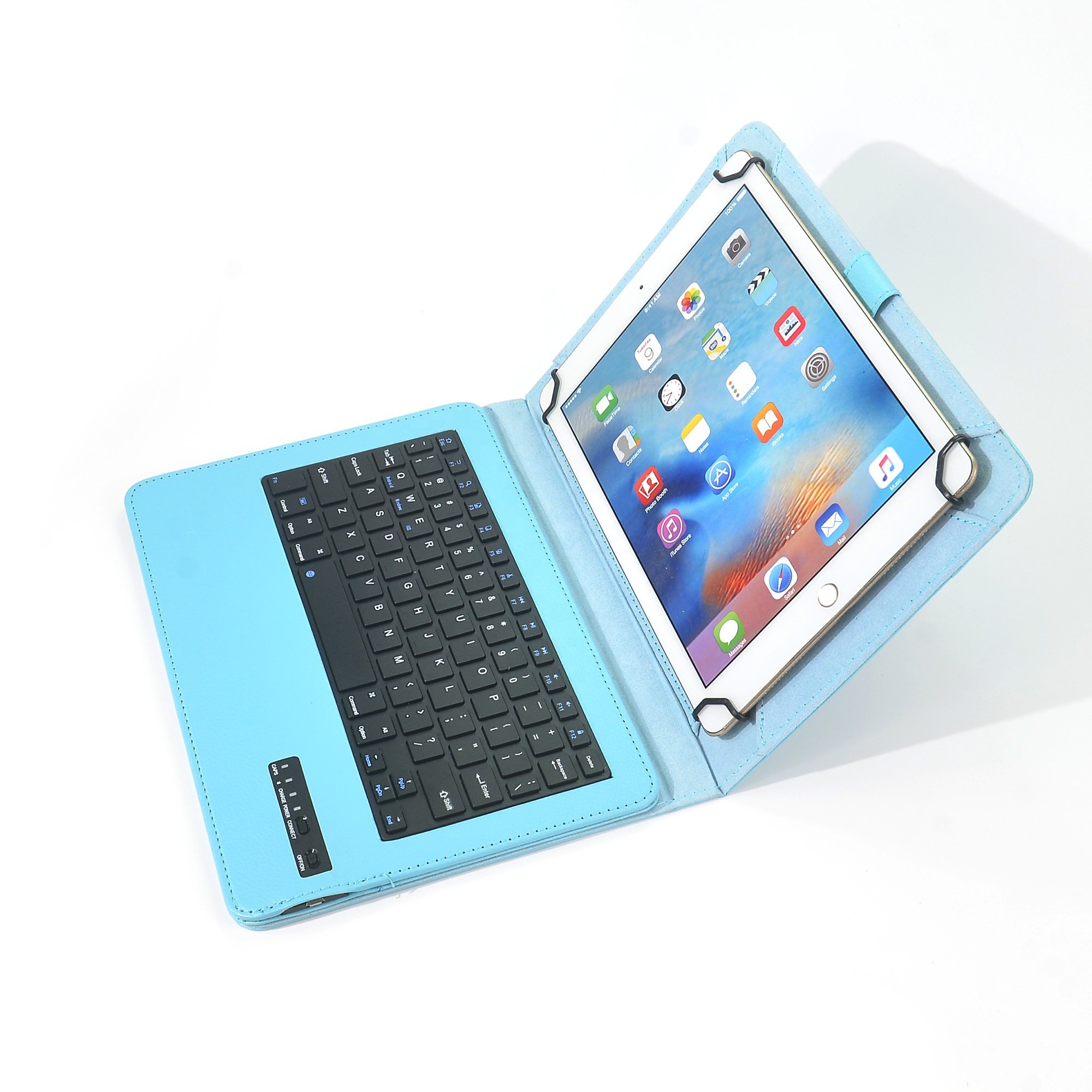 Universal wireless bluetooth keyboard case set for all size tablets ipad samsung galaxy tab