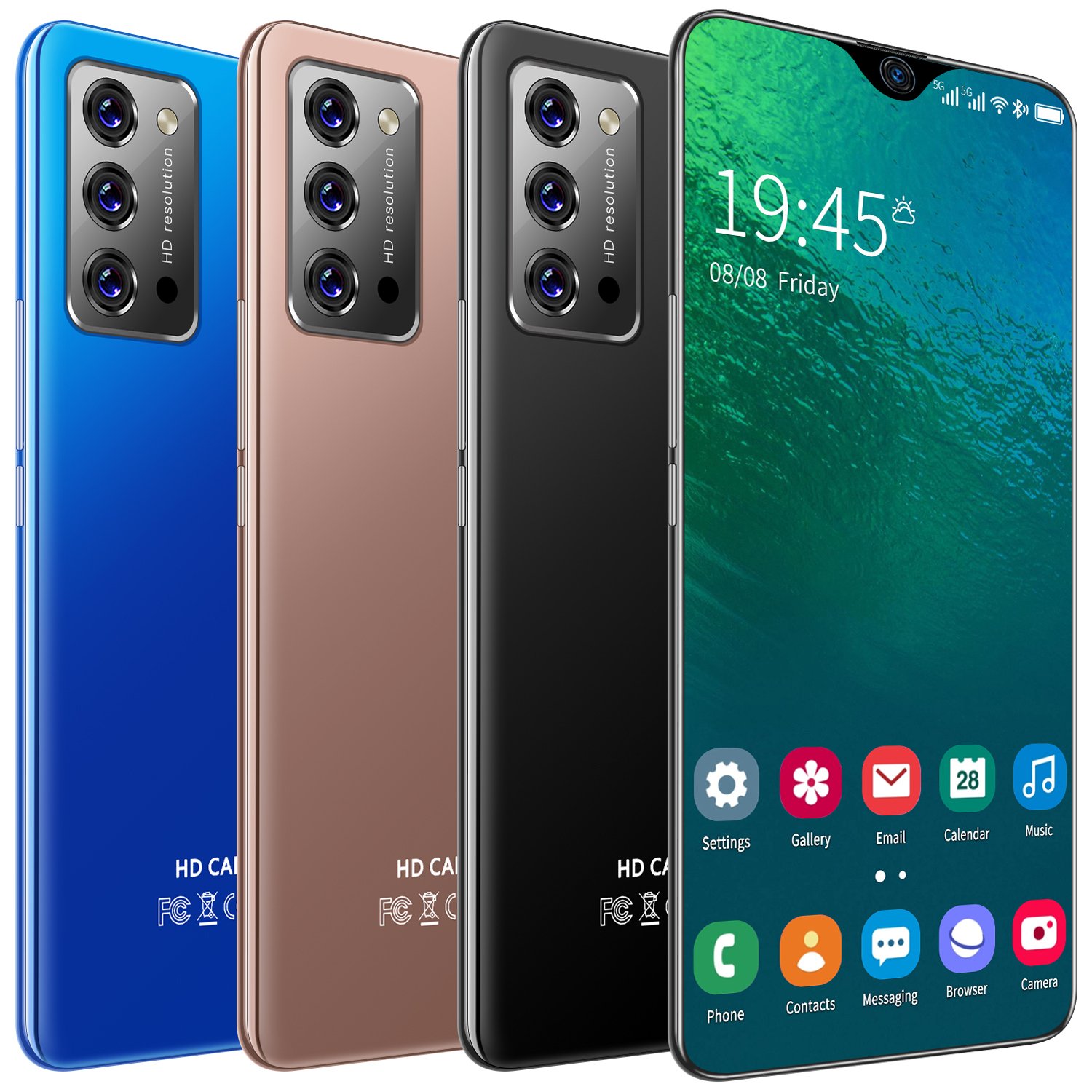 Note30 Ultra 6 5 Inch High Definition Pixel Large Screen Android All In One Video Game Wireless Network Low Cost Mobile Phone