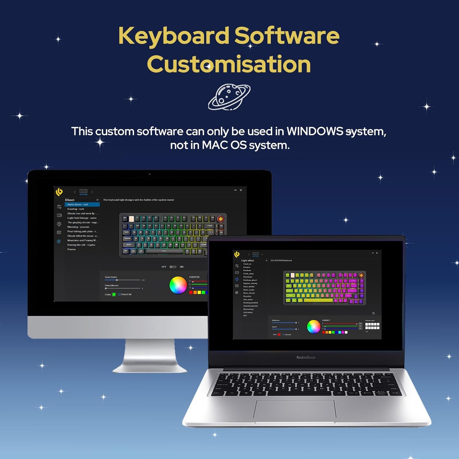 DIY Aluminum Alloy Wired Mechanical Keyboard Kit Gasket-Mounted Gaming Keyboard Kit Hot Swappable Mode-Switching Knob