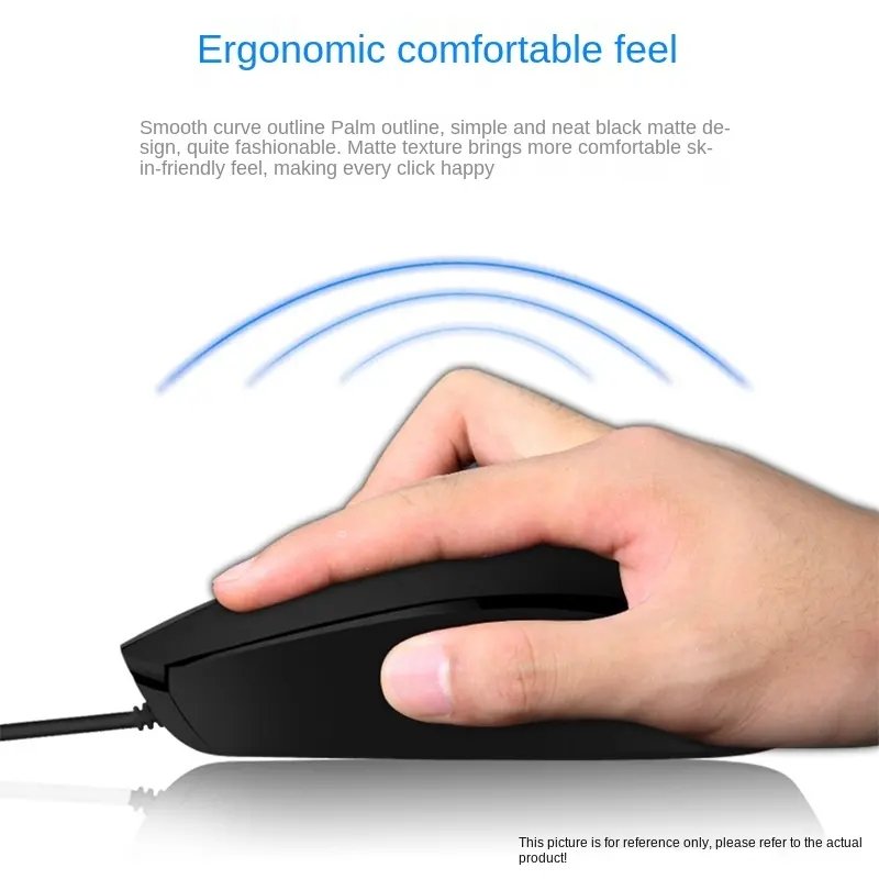 AOC KM 160 Business Office Black Wired Keyboard Mouse Set Modern Desktop Computer Keyboard Kit