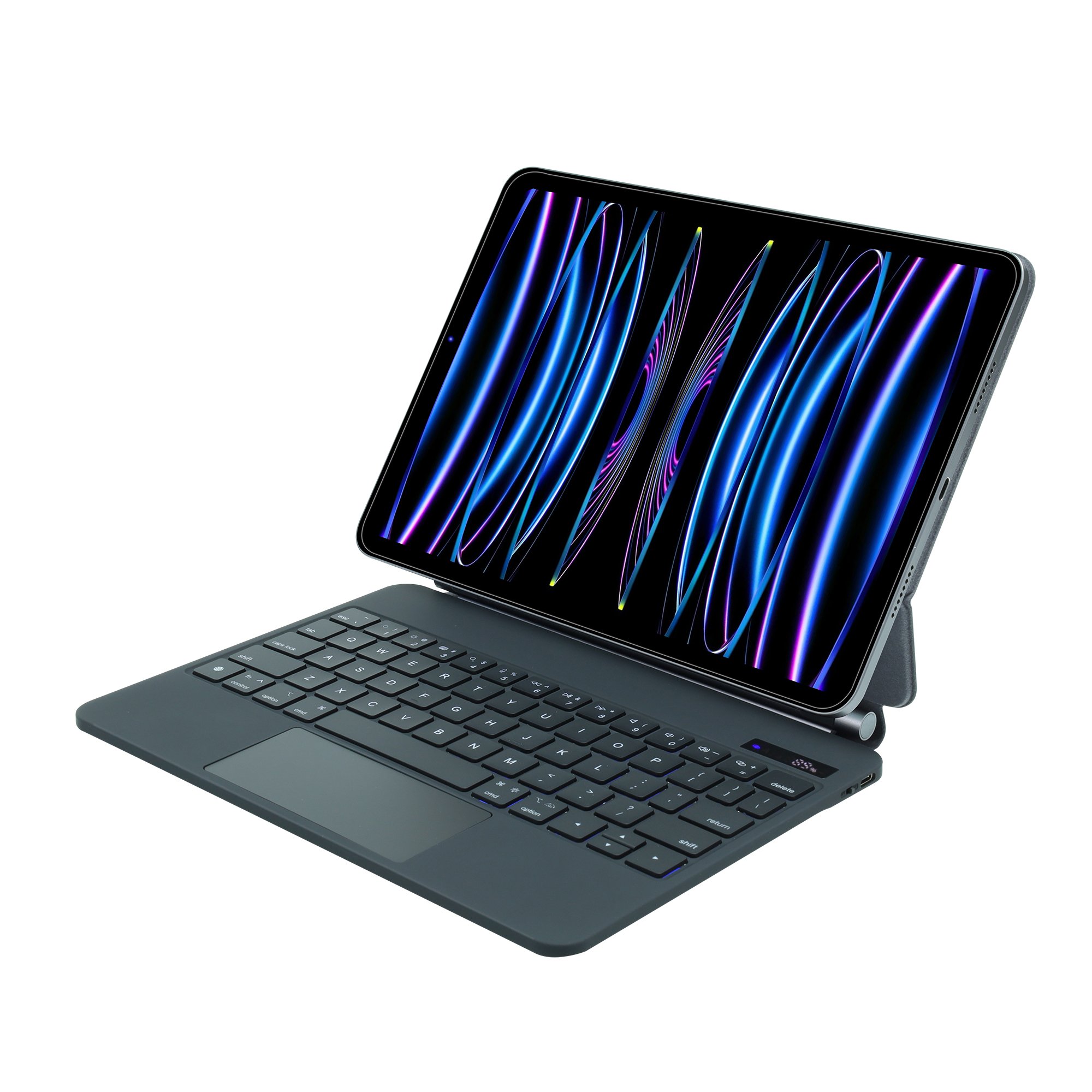 Newest Wireless BT Magic Keyboard Magnetic Case Smart Trackpad Keyboard Type C Port for iPad 10.9/11 iPad Pro 12.9 Inch 6 buyers