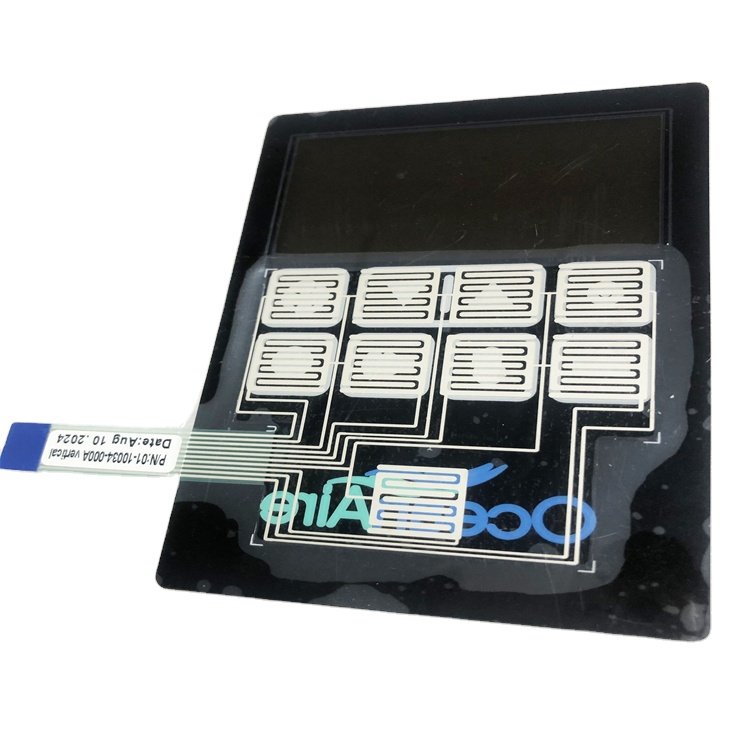 Customize design prototype durable keypads & keyboards 2.00mm Acrylic membrane switch keypad graphic overlay manufacturer