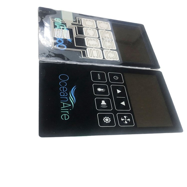 Customize design prototype durable keypads & keyboards 2.00mm Acrylic membrane switch keypad graphic overlay manufacturer