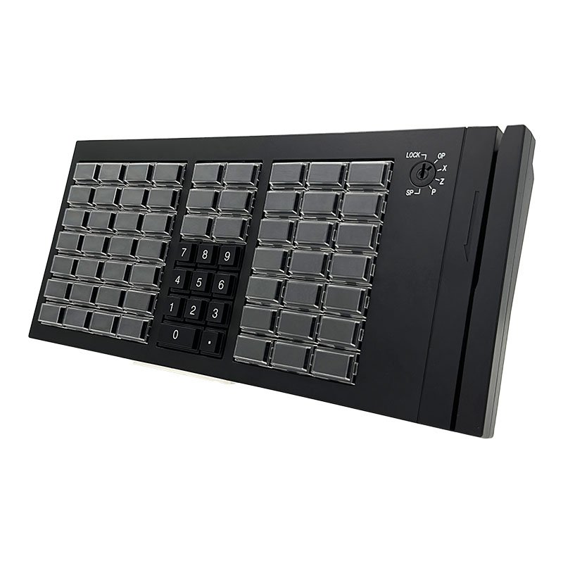 LIF KB66C Professional Mini USB Wired POS Switch Keyboard Programmable with Magnetic Card Reader