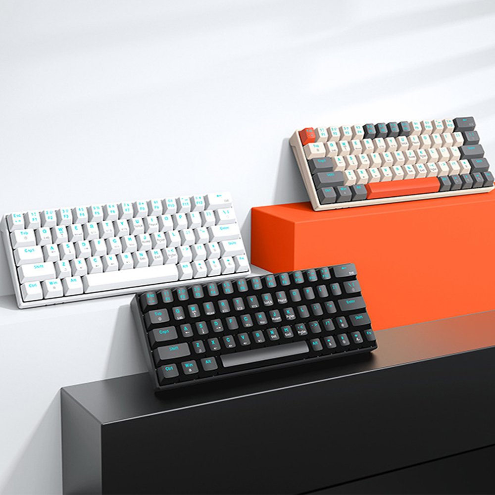 87key 68 key 61 keys oem blue switch tooth wireless gamer trading keyboards diy guangdong gaming mechanical keyboard 2024