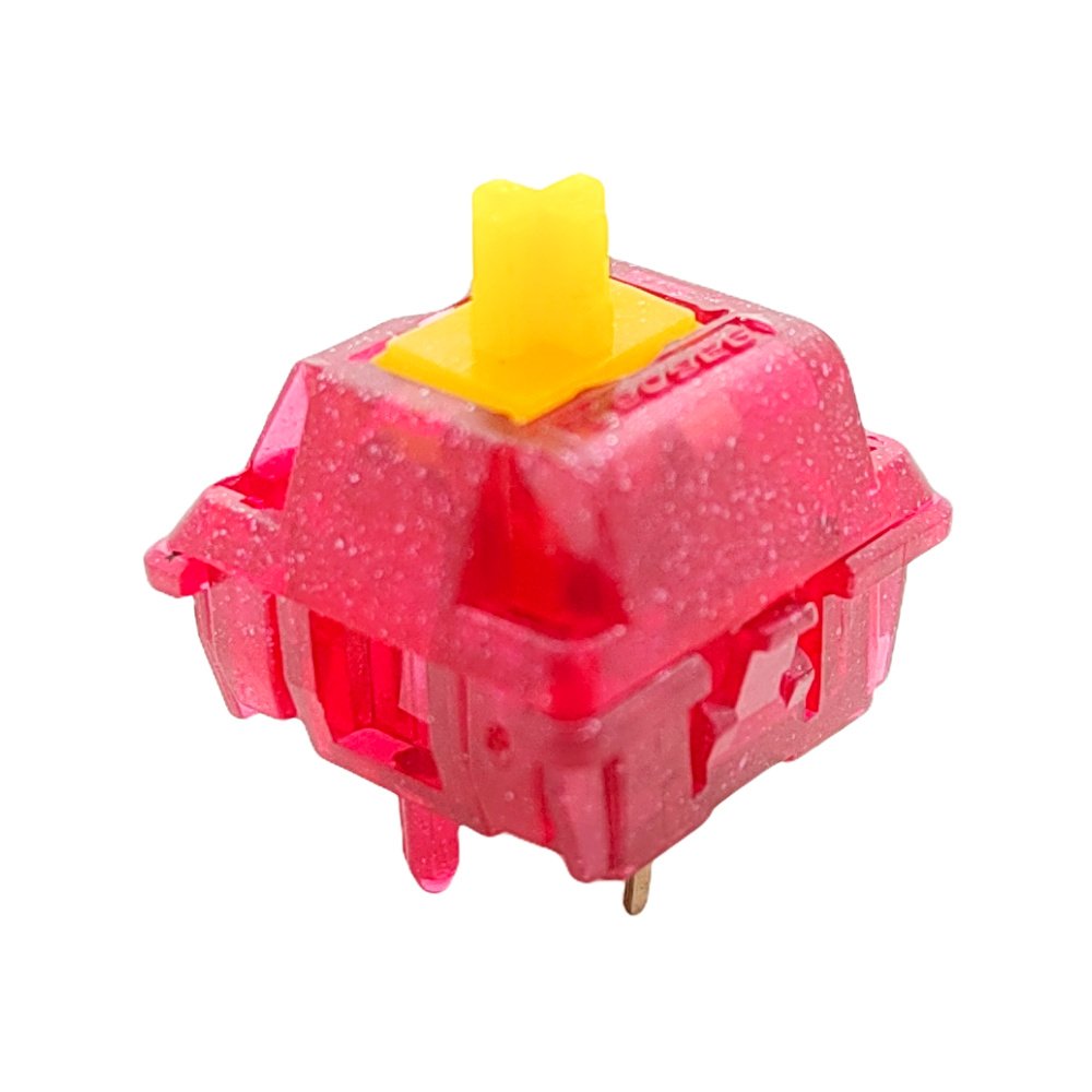 Tecsee Ruby Mix PC Housing Pom Linear Stem 63.5 g Double Gold Spring Mechanical Keyboard Switch
