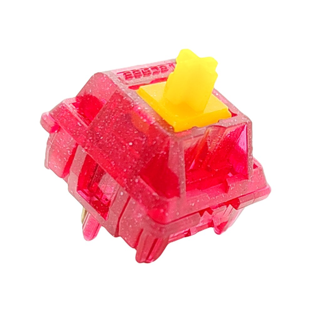 Tecsee Ruby Mix PC Housing Pom Linear Stem 63.5 g Double Gold Spring Mechanical Keyboard Switch