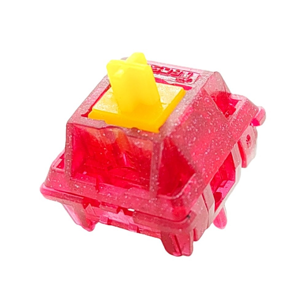 Tecsee Ruby Mix PC Housing Pom Linear Stem 63.5 g Double Gold Spring Mechanical Keyboard Switch