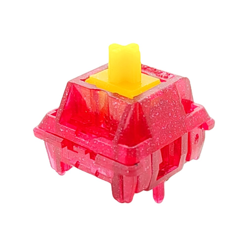 Tecsee Ruby Mix PC Housing Pom Linear Stem 63.5 g Double Gold Spring Mechanical Keyboard Switch