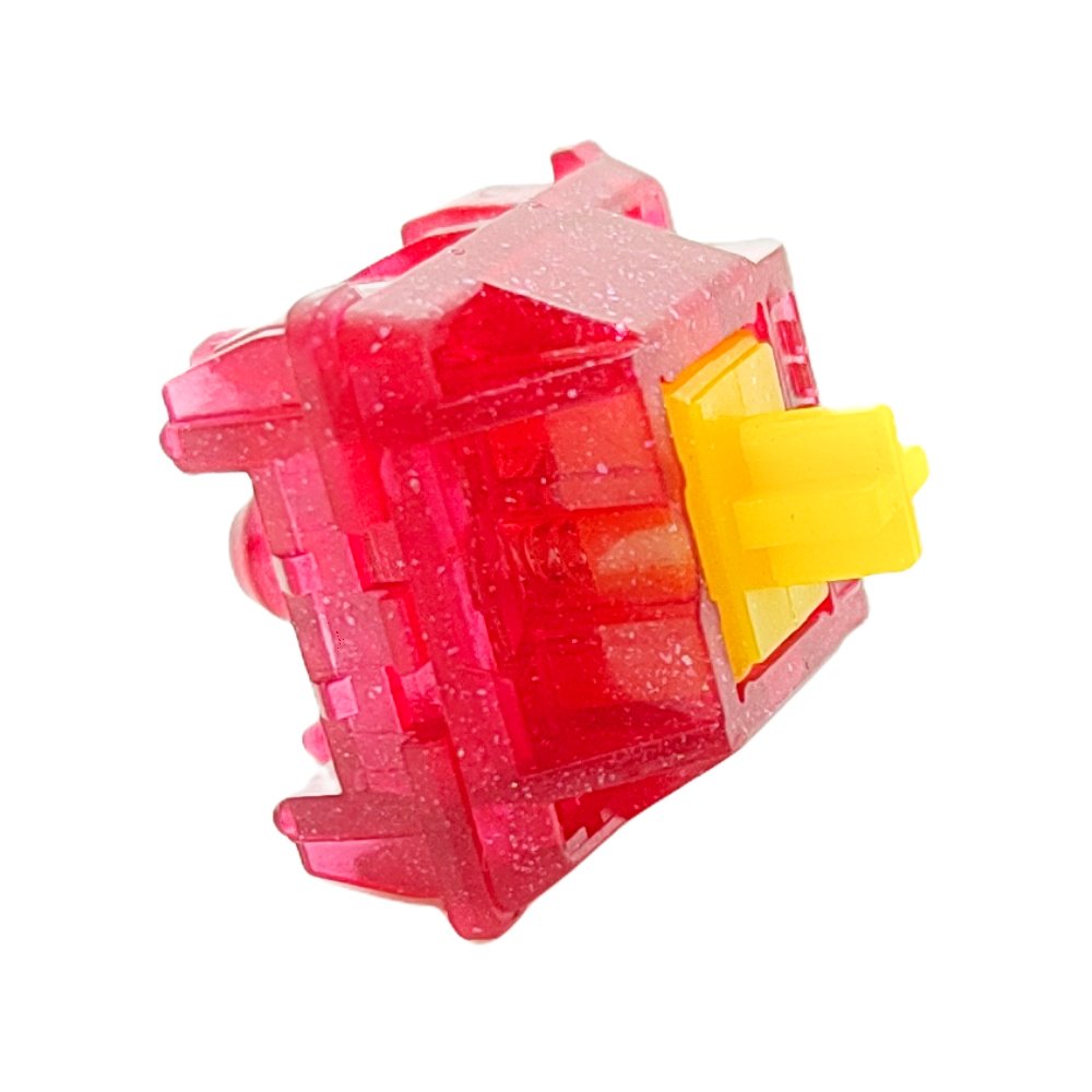 Tecsee Ruby Mix PC Housing Pom Linear Stem 63.5 g Double Gold Spring Mechanical Keyboard Switch
