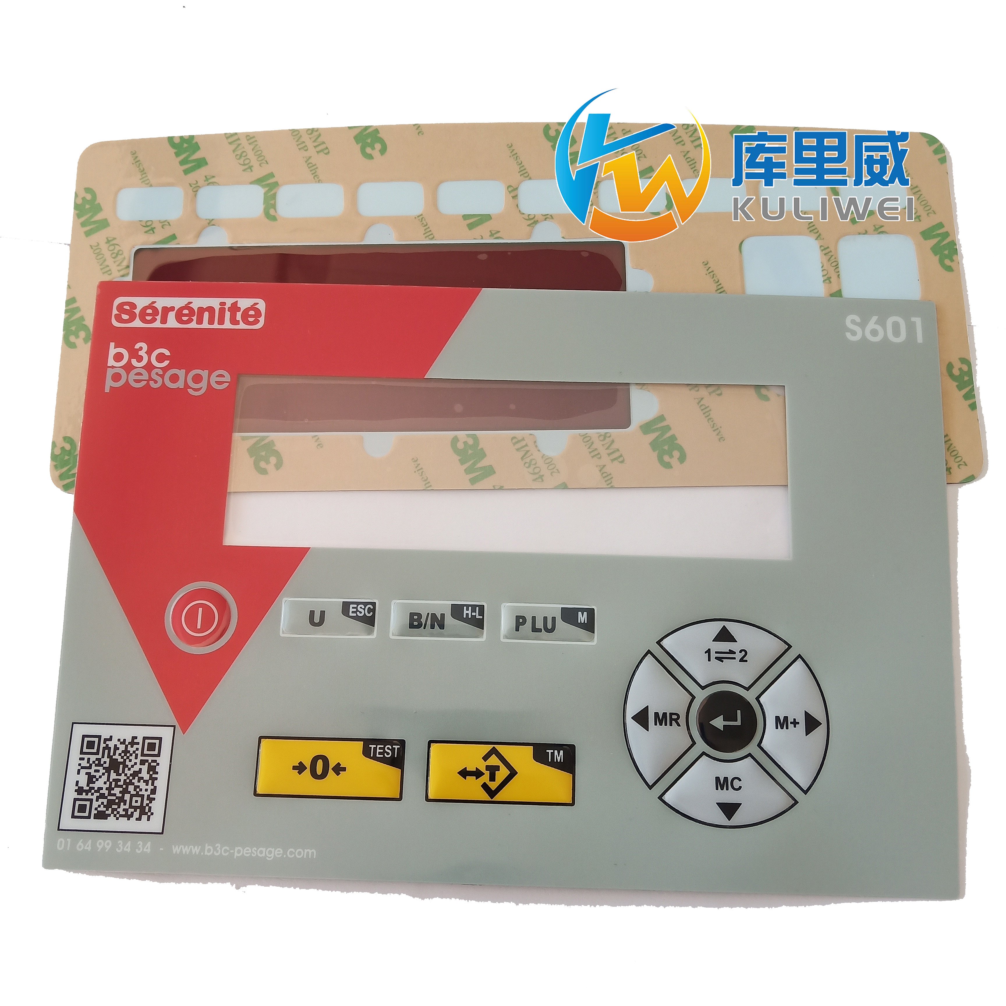 Graphic overlay control membrane switch self adhesive polycarbonate pc front panel